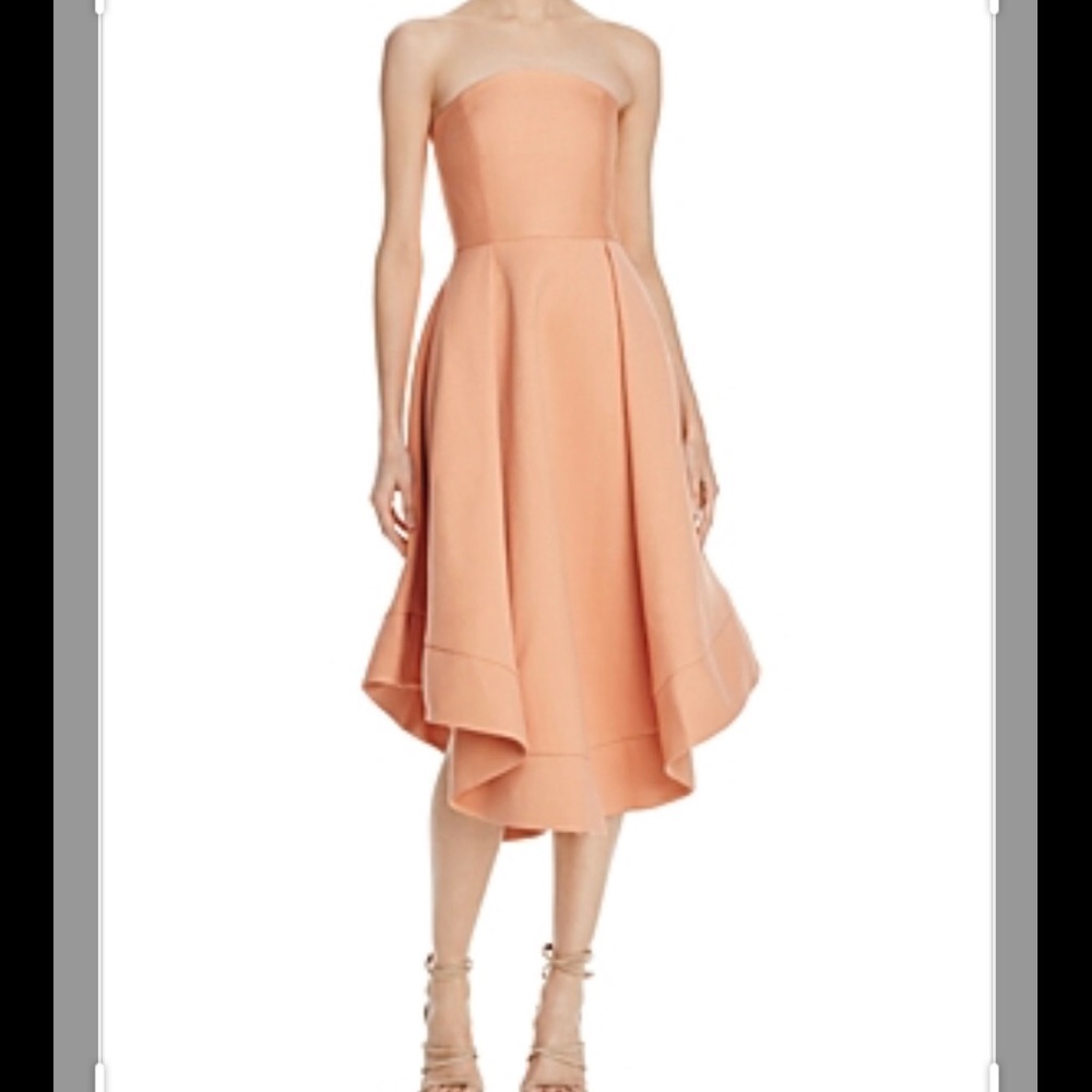 Cmeo collective dress making waves peach color S